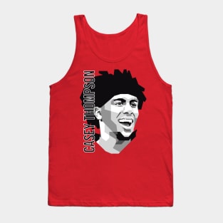 Casey Thompson on WPAP Greyscale Tank Top